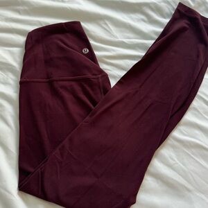 Lululemon Align Leggings in Wine 🍷 
#activewear #fitness #lululemon #leggings